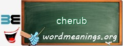 WordMeaning blackboard for cherub